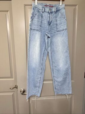 Lucky Brand Womens Size 26 / 2 High Rise Straight Utility Jeans Light Wash